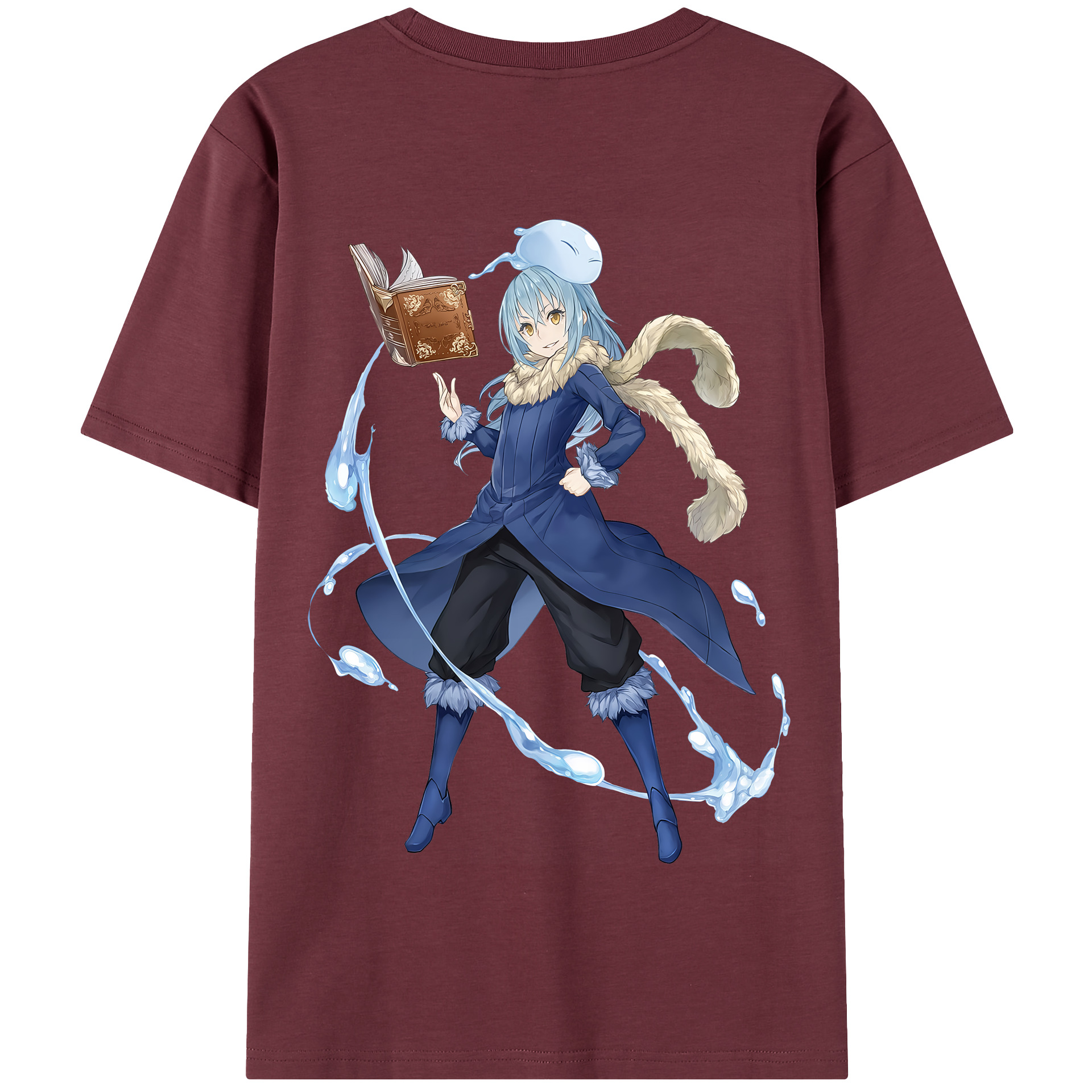 （画像用） 転スラ Regarding Reincarnated to Slime 綿100％半袖Tシャツ（背面プリント）